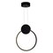 Cwi Lighting Pulley 12 in LED Black Mini Pendant 1297P12-1-101 - alternate 1